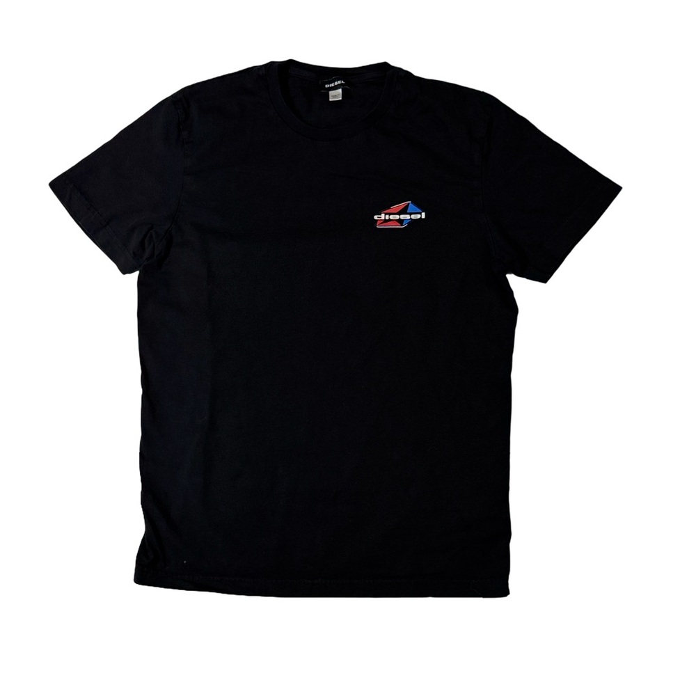 Diesel mens M Medium black cotton short sleeve crewneck T-shirt EUC
